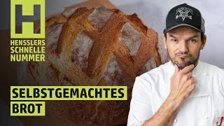 Schnelles Selbstgemachtes Brot Rezept von Steffen Henssler  Günstige Rezepte [upl. by Oflodur]