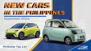 New Cars in the Philippines  September 2024  Philkotse Top List [upl. by Alludba]