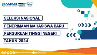 Jalur Masuk PTN Tahun 2024 [upl. by Milton]