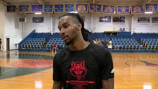 K8 Sports Extra Former Red Wolf Markise Davis talks offseason workouts pro hoops hopes and more [upl. by Werdna195]