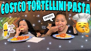 HOW TO MAKE TORTELLINI PASTA FROM COSTCO MUKBANG withme [upl. by Maeve698]