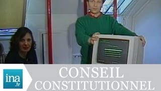 Le Conseil Constitutionnel assisté par ordinateur  Archive vidéo INA [upl. by Amorita996]