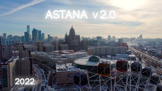 ASTANA Kazakhstan 2022 Winter 4k Dron NurSultan [upl. by Ellezig]