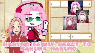 haruno family react to sakura harunono partGCIn English and Arabic 💖✨ [upl. by Dougal]