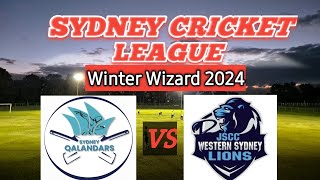 SYDNEY CRICKET LEAGUE WINTER WIZARD 2024 4th Game SYDNEY QALANDARS vs WESTERN SYDNEY 18th AUG 2024 [upl. by Schafer]