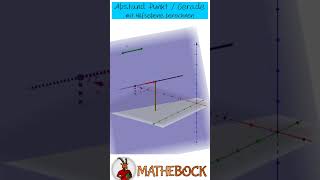 Abstand Punkt  Gerade im Raum  Abstand mit Hilfsebene berechnen  Lineare Algebra [upl. by Caves]