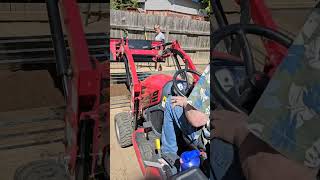 New Mahindra eMax20s Tractor with front end loader operated by a beginner [upl. by Hayyikaz]