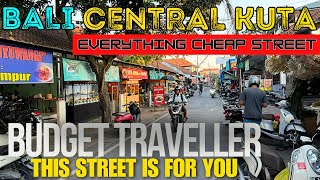 Bali Kuta Indonesia Budget Travel Street Walk Stay Cheap in Bali 2024 [upl. by Charlet]