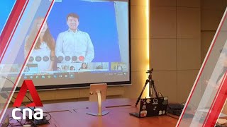 32 couples undergo virtual solemnisations conducted for the first time in Singapore [upl. by Sallyann]