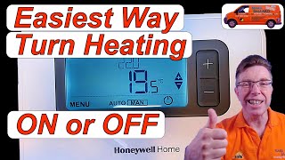 How to Easily Turn Your Honeywell T3 or T3R Heating ON amp OFF Two Easy Ways Explained in Detail [upl. by Lelia]