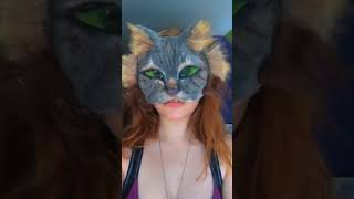 grey tabby cat mask✯  furry theriangear quadrobist therian therianpride therianthropy [upl. by Ained]