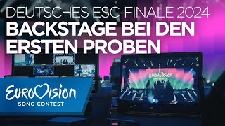 Backstage beim deutschen ESCVorentscheid  Das deutsche Finale  Eurovision Song Contest  NDR [upl. by Yemaj]