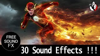 The Flash Cinematic Sound Effects Pack ⚡ Running Super Speed and Vibrating 🎵 [upl. by Skoorb]