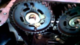 Timing belt replacement 1998  2003 Mazda Protege DOHC 16L water pump Install Remove Replace [upl. by Martino]