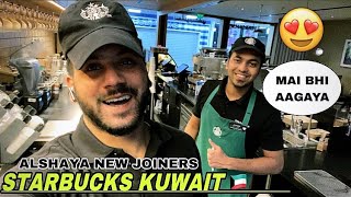 Alshaya Starbucks 😍 Jobs In Kuwait  Indians In Kuwait  Antaibavlogs [upl. by Ronoc]