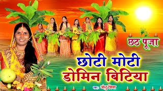 दर्द भरा छठ पूजा व्रत गीत VIDEO  छोटी मोटी डोमिन बिटिया  Anshu Priya Paramparik Chhath Vrat Geet [upl. by Harbot]