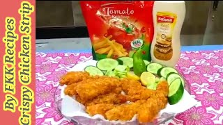 Crispy Chicken FingersStrips with Masala Lays amp Kurkure Courting Recipe by Farkhanda Ka Kitchen [upl. by Haroved]