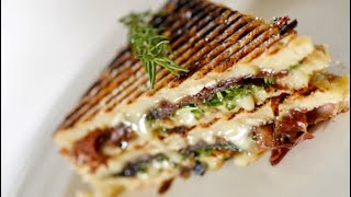 Brie Prosciutto Panini Sandwich – Bruno Albouze [upl. by Emiolhs]