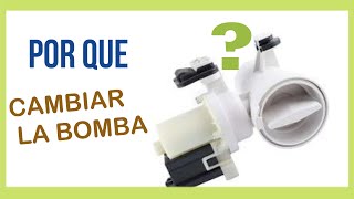 🤔 ¿PORQUE CAMBIAR BOMBA de DRENAJE LAVADORA [upl. by Ecyrb]