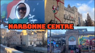 NARBONNE VISITE PONT ET PIÉTONNE MARCHÉ DE NOËL CANAL ROBINE FÊTE FORAINE [upl. by Tlihcox335]