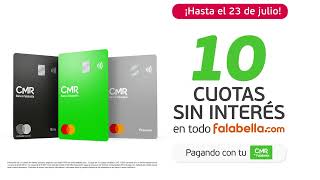 ¡Aprovecha 10 Cuotas sin interés pagando con tu CMR en todo Falabellacom 🤩 [upl. by Sulokcin]