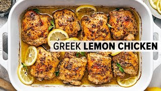 GREEK LEMON CHICKEN is a mustmake super easy dinner recipe [upl. by Letsou256]