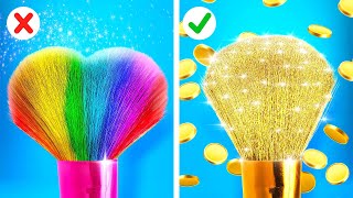 Mega Rich vs Broke Art Challenge Easy Painting amp Drawing Hacks by 123 GO [upl. by Lah247]