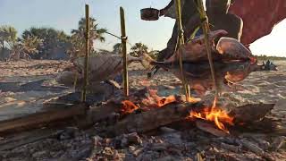 pause grillade de poisson expédition pêche Madagascar Majunga [upl. by Loggia]