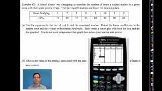 Common Core Algebra IUnit 10Lesson 10Residuals [upl. by Ann]