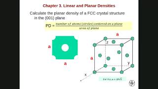 Planar Density Calculations Chapter 3 [upl. by Dolli]