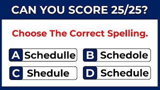 Spelling Quiz  Test Your Spelling Abilities With This Quiz  Challenge 31 [upl. by Halihs299]