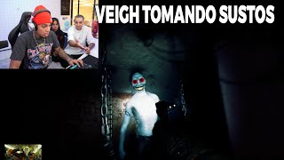 CORINGA COLOCOU O VEIGH PARA TOMAR SUSTO EM JOGO DE T3RROR [upl. by Hidie]