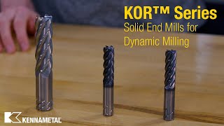 KOR™ Series End Mills  Dynamic Milling Vs Conventional Milling [upl. by Amadeus]