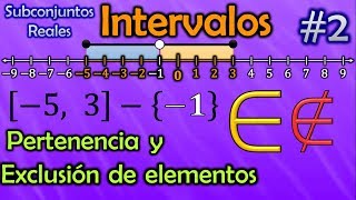 Intervalos 2  Pertenencia y Exclusión de Elementos — MatematicBio [upl. by Changaris]