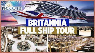 PampO Britannia FULL Cruise Ship Tour [upl. by Frolick973]