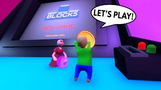 BALDI AND PIGGY PLAYING ARCADE GAMES in HUMAN FALL FLAT [upl. by Yuma766]