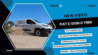 Fiat eDoblo Trek NEDERLANDSE PRIMEUR voor een Elektrische Bedrijfswagen met 4x2 TREK Aandrijving [upl. by Maddis]