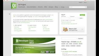 Qml Tutorial Part 1  Getting started Downloading QtCreator and Qt Libs [upl. by Ma617]