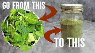 You can do this Dehydrate Salad and make Super Green Powder  with a twist [upl. by Nnazil807]