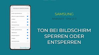 Ton bei Bildschirm sperrenentsperren  Samsung Android 11  One UI 3 [upl. by Cj]