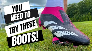 YOU Need to try THESE BOOTS  Adidas Predator Accuracy  Full on feet Review [upl. by Sillyhp]