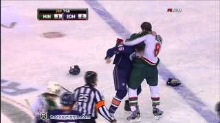 Brent Burns vs Zack Stortini Jan 18 2011 [upl. by Nuhsed]