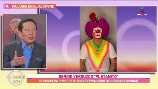 Platanito se disculpa públicamente por chiste de Debanhi Escobar  Sale el Sol [upl. by Cirri]