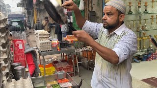 FAMOUS KHAN OMELETTE  BREAD CHEESE OMELETTE  INDIAN STREET FOOD   RS 70 [upl. by Creath]