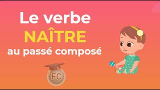 Le verbe Naître au passé composé To be born past tense frenchconjugation learnfrench [upl. by Goodard847]