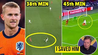 Matthijs de Ligt Goal Leading Errors Forced HalfTime Substitution During Netherlands 22 vs Germany [upl. by Shoemaker]