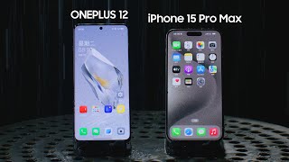 ONEPLUS 12 IP65  Water Touch Test vs iPhone 15 Pro Max [upl. by Dnaleel]