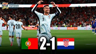 GOL 900 de CRISTIANO RONALDO  PORTUGAL vs CROACIA 21  Nations League 2024 [upl. by Hcir]