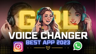 Best Voice Changer App Boy To Girl  Real Girl Voice Changer [upl. by Mainis]