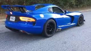 Dodge Viper Twin Turbo 1500hp doing donuts Crazy Sound [upl. by Ailadgim]